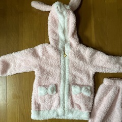 110サイズモコモコ上下部屋着の画像