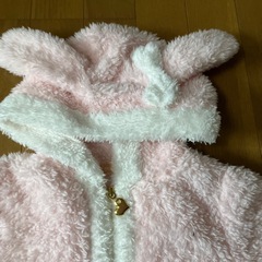 110サイズモコモコ上下部屋着の画像