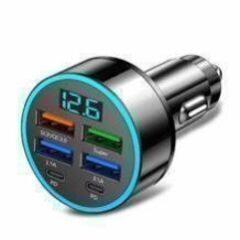 シガーソケット  USB PD 急速充電器 車載 デジタル 表示の画像