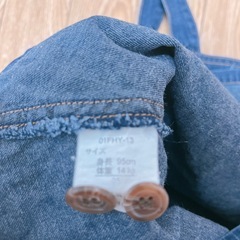 idol collection デニム ジャンパースカート 95 ブルー系　ワンピース　ベビー服　キッズ　ジャンバースカートの画像