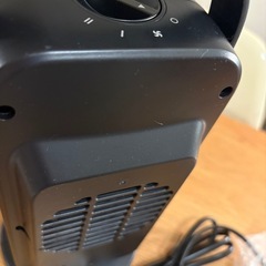 セラミックヒーター 小型 電気ファンヒーター 電気ストーブ PSE認証 ブラックの画像