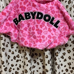 BABYDOLL ベビードール　ポンチョ　ヒョウ柄ピンク豹柄の画像