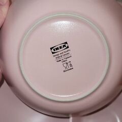 IKEA ピンク系ストーンウェア 食器セット（7点）の画像