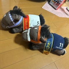 競馬場寝そべりぬいぐるみセットの画像