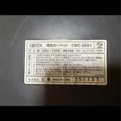 3畳用のホットカーペットの画像