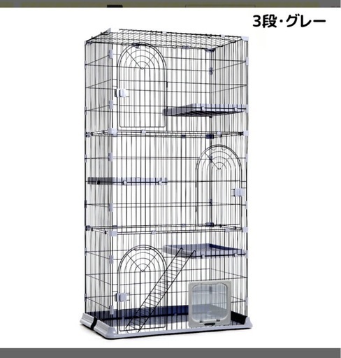 中古猫ケージ 新品ハンモック付き