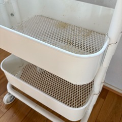 IKEA イケア カート 白 棚　RÅSKOG ロースコグ ワゴン, ホワイトの画像