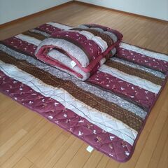 長方形こたつ布団上下の画像