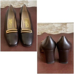 サルバトーレフェラガモ【22㎝位】パンプス☆クリーニングお手入れ済6333の画像