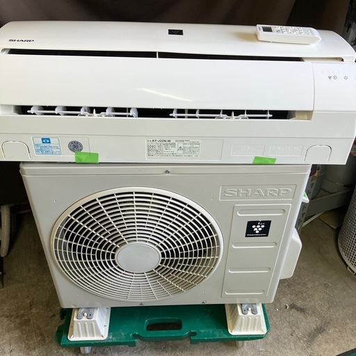 取付込、保証付、シャープ2019年2.2KW6畳用