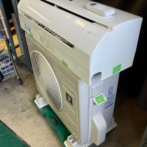 取付込、保証付、シャープ2019年2.2KW6畳用