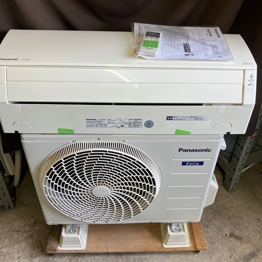 取付込、保証付、パナソニック2020年2.2KW6畳用