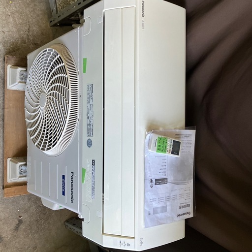 取付込、保証付、パナソニック2020年2.2KW6畳用