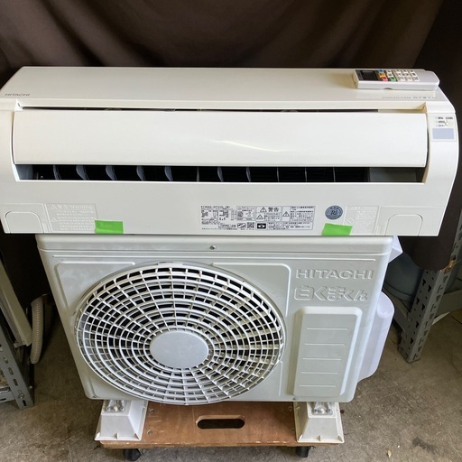 取付込、保証付、日立2021年2.2KW6畳用
