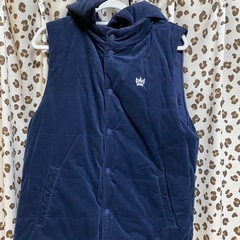 ロデオクラウンズ　ベスト　リバーシブル　ネイビー　メンズの画像