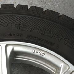 軽自動車用ホイール4本　スタッドレスタイヤ付き  155/65R13の画像