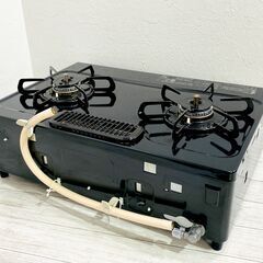 【グリル未使用】Paloma パロマ ガスコンロ 都市ガス用 左強火力 IC-S37K-L 2021年製 動作品 ガステーブル E1EY0101の画像