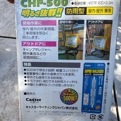 【国分寺】ハロゲンライト　ランプ　屋内　屋外　兼用の画像