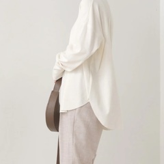  【OMNES】リブ裾ラウンドプルオーバー長袖【11月末まで】の画像