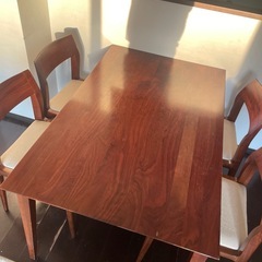 大塚家具☆ダイニングセット☆奥山清行デザインした家具☆ウォルネット☆の画像