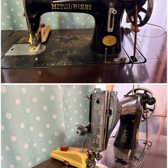 【GO-1296】MITSUBISHI 職業用ミシン 足踏みミシン HA-1型の画像