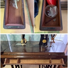 【GO-1296】MITSUBISHI 職業用ミシン 足踏みミシン HA-1型の画像