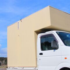 軽トラ用格安モバイルハウス！手で降ろせる軽量タイプ！の画像
