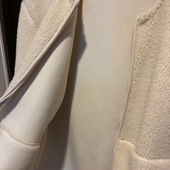 無印良品　ボアフリースジャケット　アイボリーの画像