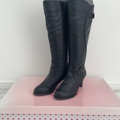 秋　冬　ブーツ　ブラック　靴の画像