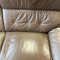 二人掛け用　ソファ　ブラウンの画像