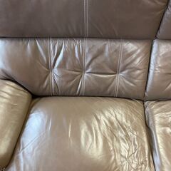 二人掛け用　ソファ　ブラウンの画像