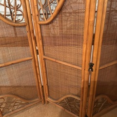 籐の衝立の画像