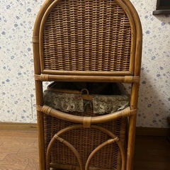 籐の収納ケースの画像