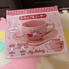 マイメロカップソーサーセットの画像