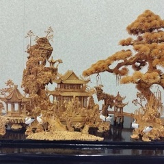 コルク細工　ガラスケース入りの画像
