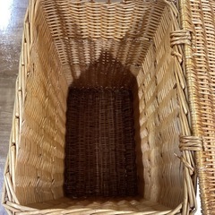 ラタンランドリーボックス【町田市再生家具】1106の画像