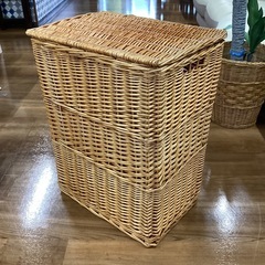 ラタンランドリーボックス【町田市再生家具】1106の画像