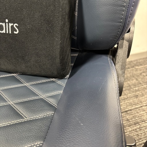 【予約済】ゲーミングチェア noblechairs ICON REAL LEATHER ミッドナイトブルー（本革）