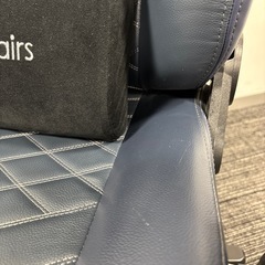 ゲーミングチェア noblechairs ICON REAL LEATHER ミッドナイトブルー（本革）の画像