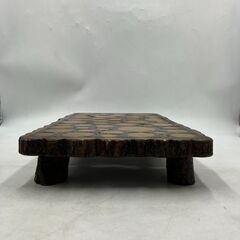 【現状品】台(足つき) 花台 1点 木製 置物 インテリア オブジェ 昭和レトロの画像