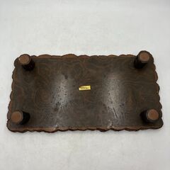 【現状品】台(足つき) 花台 1点 木製 置物 インテリア オブジェ 昭和レトロの画像