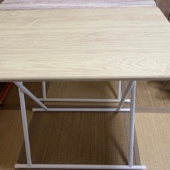 ２つセット山善YAMAZEN 折りたたみデスクの画像