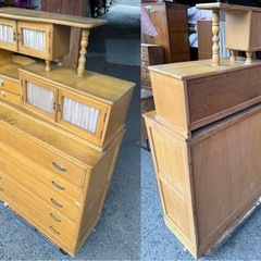 昭和レトロな引き出しタンスの画像