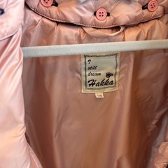 ⭕️超美品⭕️Hakka ネイビー ダウンコート ファー取り外し110サイズの画像