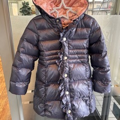 ⭕️超美品⭕️Hakka ネイビー ダウンコート ファー取り外し110サイズの画像