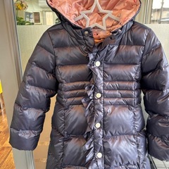 ⭕️超美品⭕️Hakka ネイビー ダウンコート ファー取り外し110サイズの画像