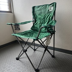 コールマン　リゾートチェア　グリーンドットの画像
