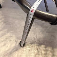 手すり付き トランポリン 静音タイプ 室内用 エクササイズ／フィットネス／ダイエット器具 の画像