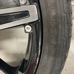 コンセプトCK8S 4本セット　中古　16×5J 4穴　165/45-16 タイヤ付きアルミホイール　1本パンクの画像