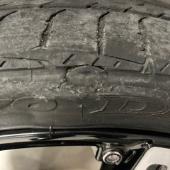 コンセプトCK8S 4本セット　中古　16×5J 4穴　165/45-16 タイヤ付きアルミホイール　1本パンクの画像